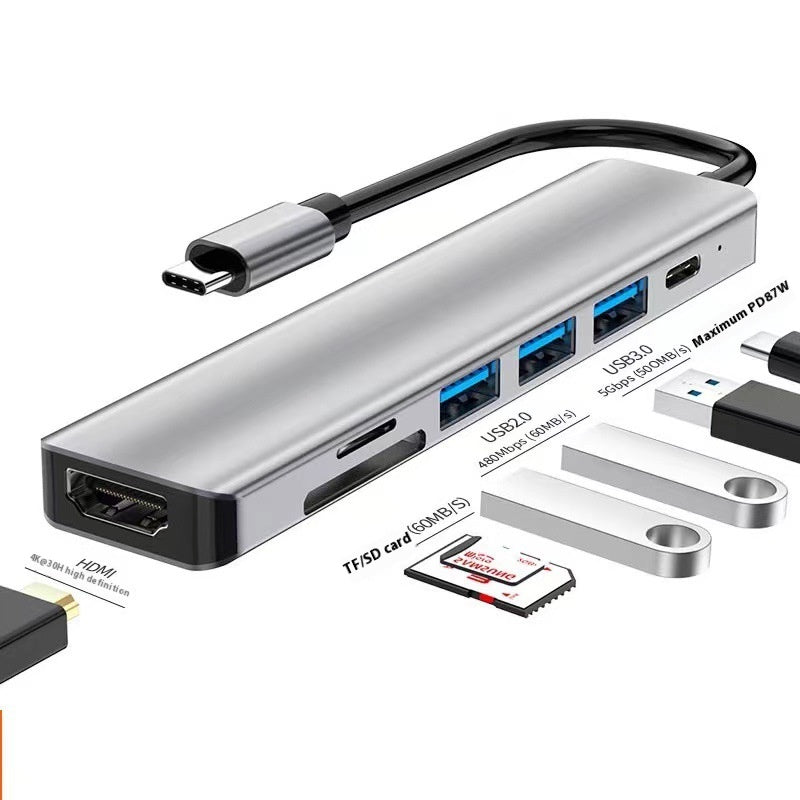USB-C 7-in-1 Dock mit HDMI-Ausgang und Kabeltrennung – Bild 15 | LuxeStyle