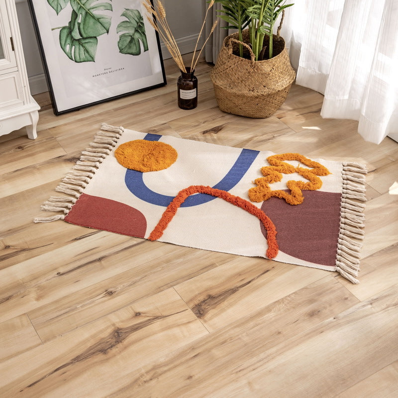 Getufteter Bodenmatte im Ethno-Stil