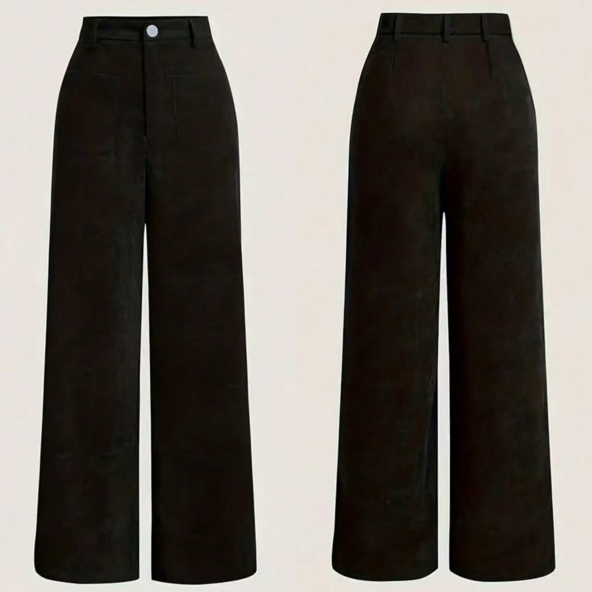 Corduroy Straight-Leg Hose für Damen