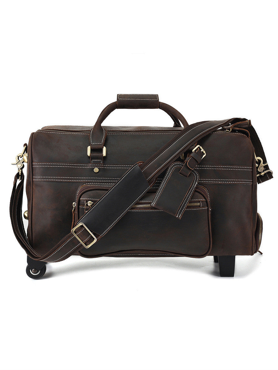 Leder Reisetasche im Retro-Stil