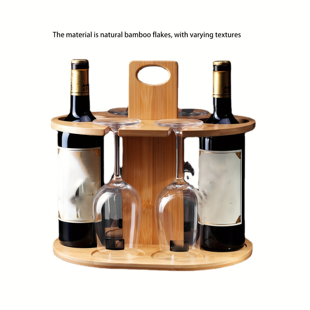 Weinregal aus Bambus