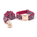 Leopard Print Rose Gold Halsband- und Leinen-Set | LuxeStyle