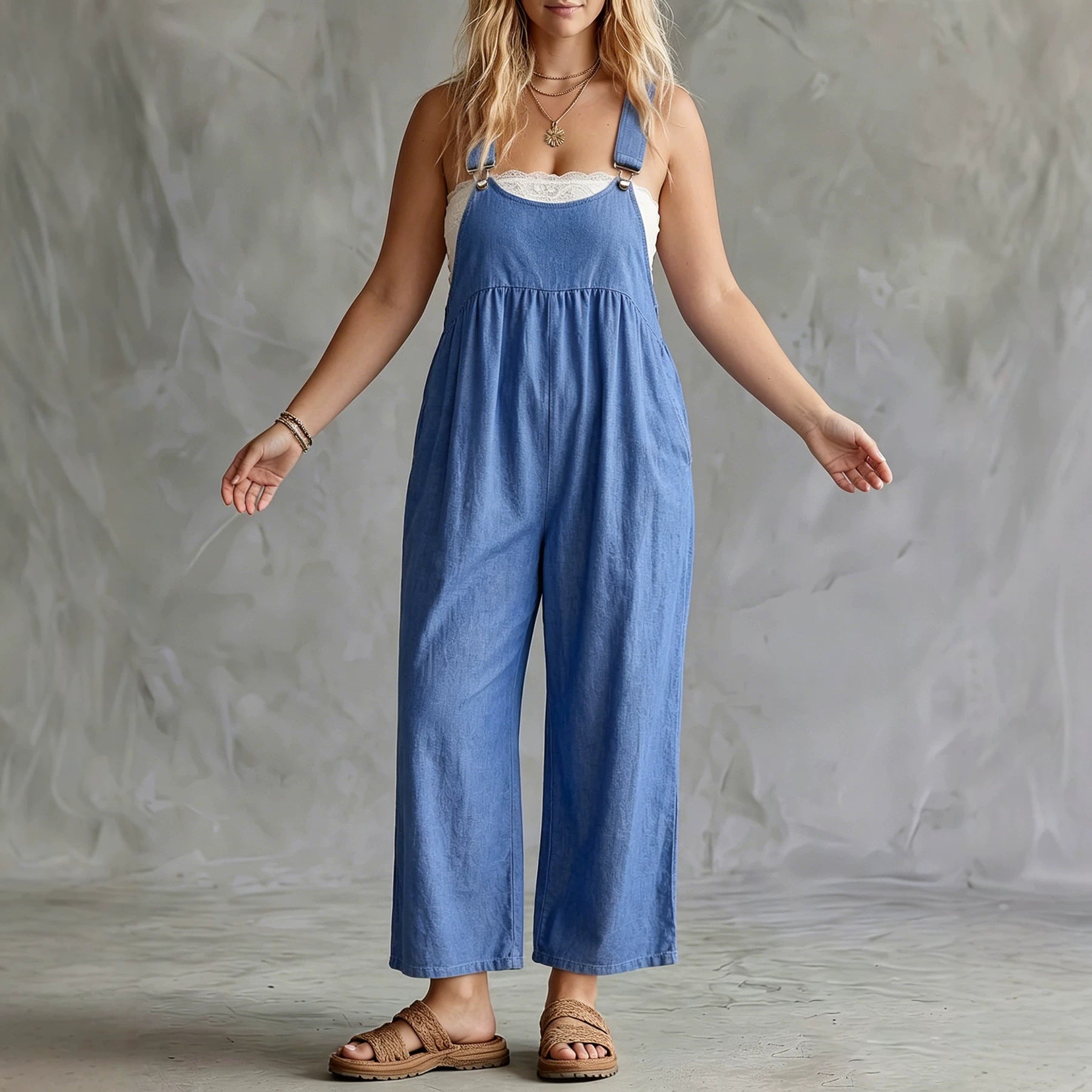Damen Jumpsuit mit weitem Bein