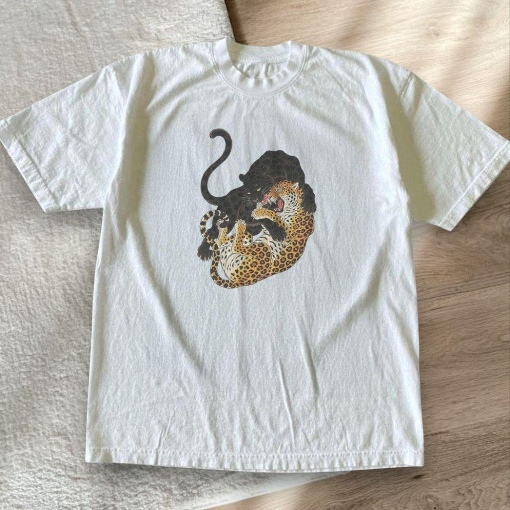 Tiger-Druck T-Shirt