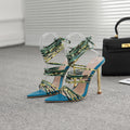 Ketten-Details Sandalen mit spitzer Zehen – Bild 8 | LuxeStyle