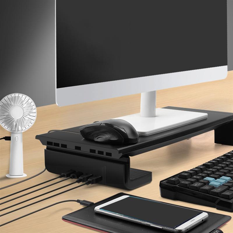 Faltbarer Monitorständer mit USB-Ladefunktion – Bild 4 | LuxeStyle