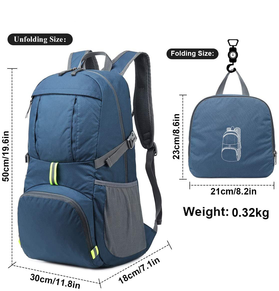Leichter, faltbarer Reise-Rucksack | LuxeStyle