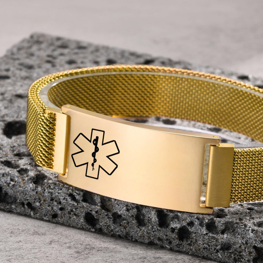 Medizinisches ID-Armband mit Magnetverschluss – Bild 3 | LuxeStyle