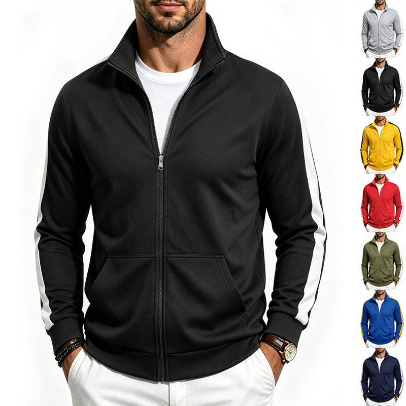 Herren-Jacke Relaxed Fit Sporty Zip-Up