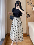 Elegantes ärmelloses Patchwork-Kleid – Bild 1 | LuxeStyle
