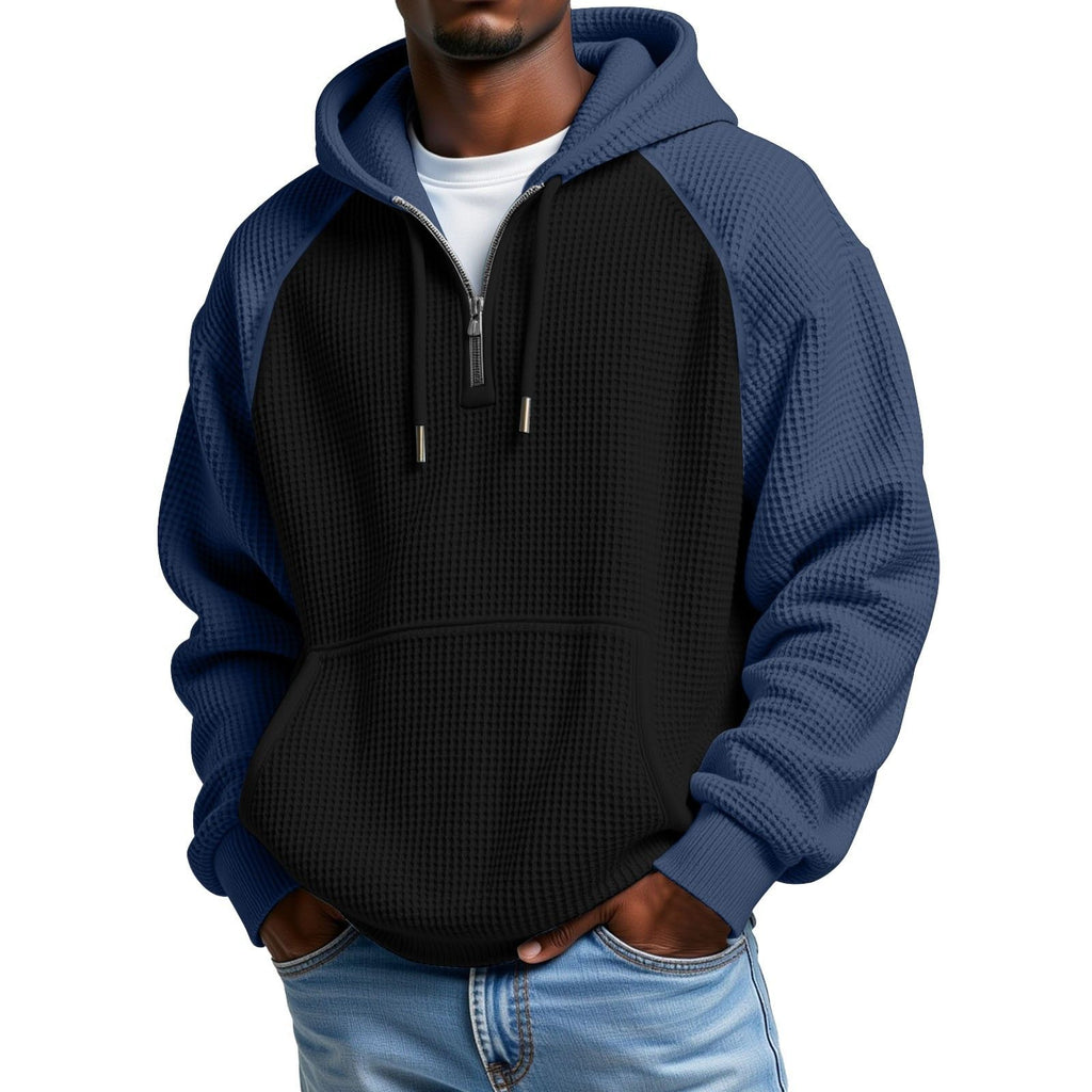 Farbblock Hoodie Langarm