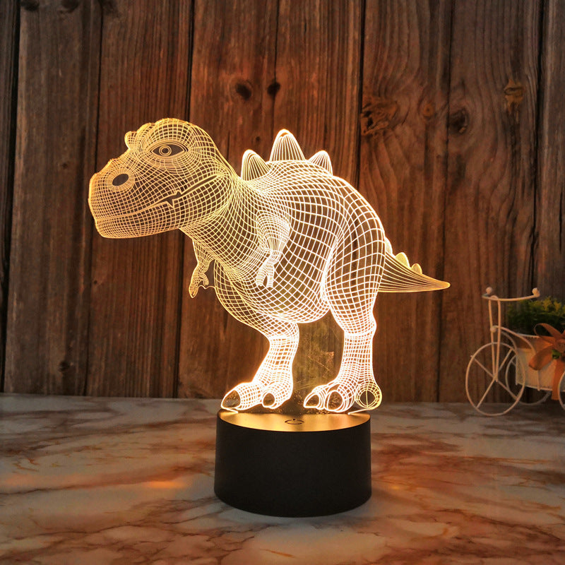 Buntes 3D Dinosaurier LED Nachtlicht
