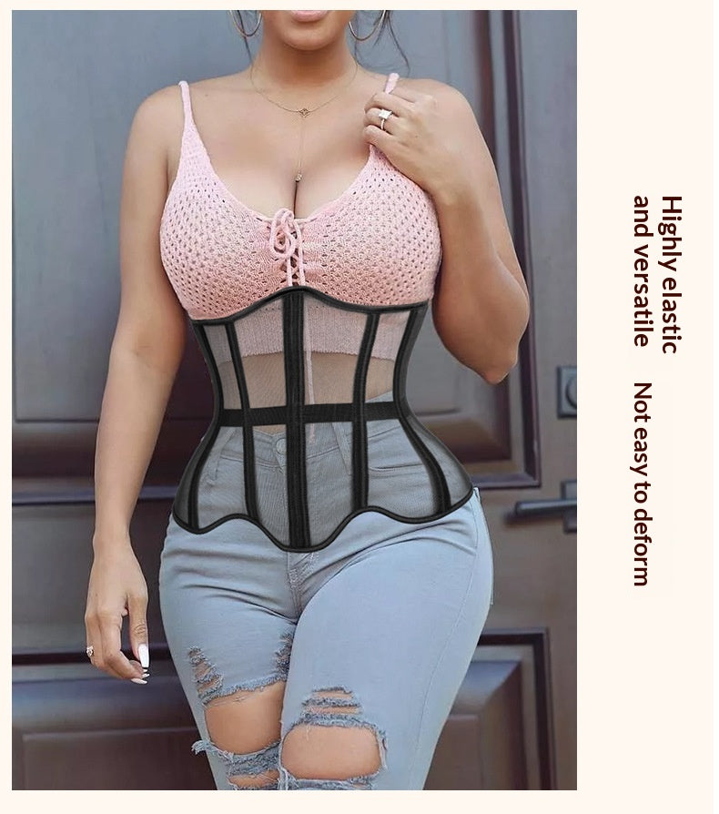Atmungsaktiver Taillengürtel mit Fischgrät-Shapewear