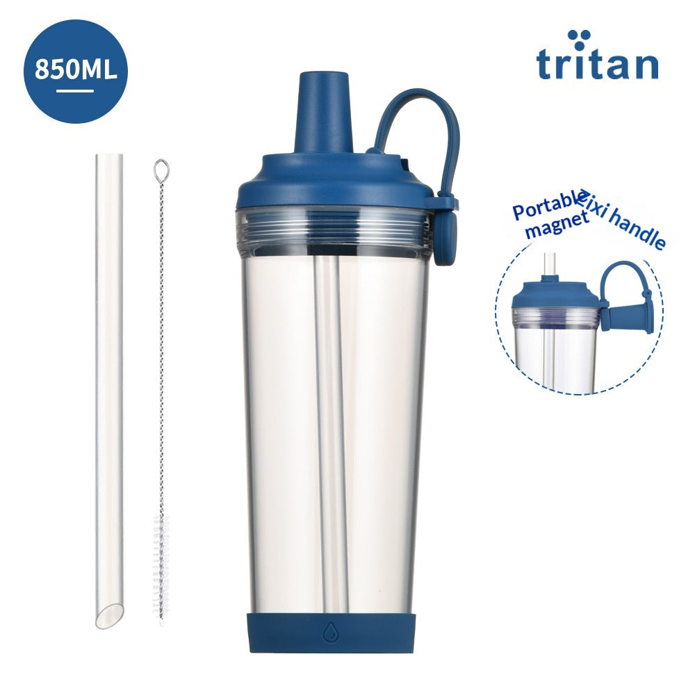 Trinkflasche mit Magnetgriff und Strohhalm – Bild 18 | LuxeStyle