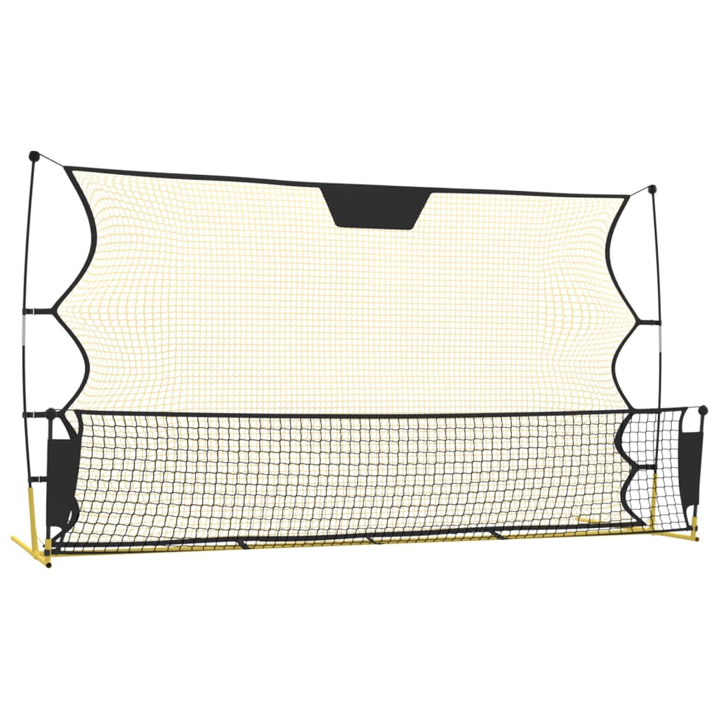 Fussball Rebounder Schwarz-Gelb 183x85x120 cm