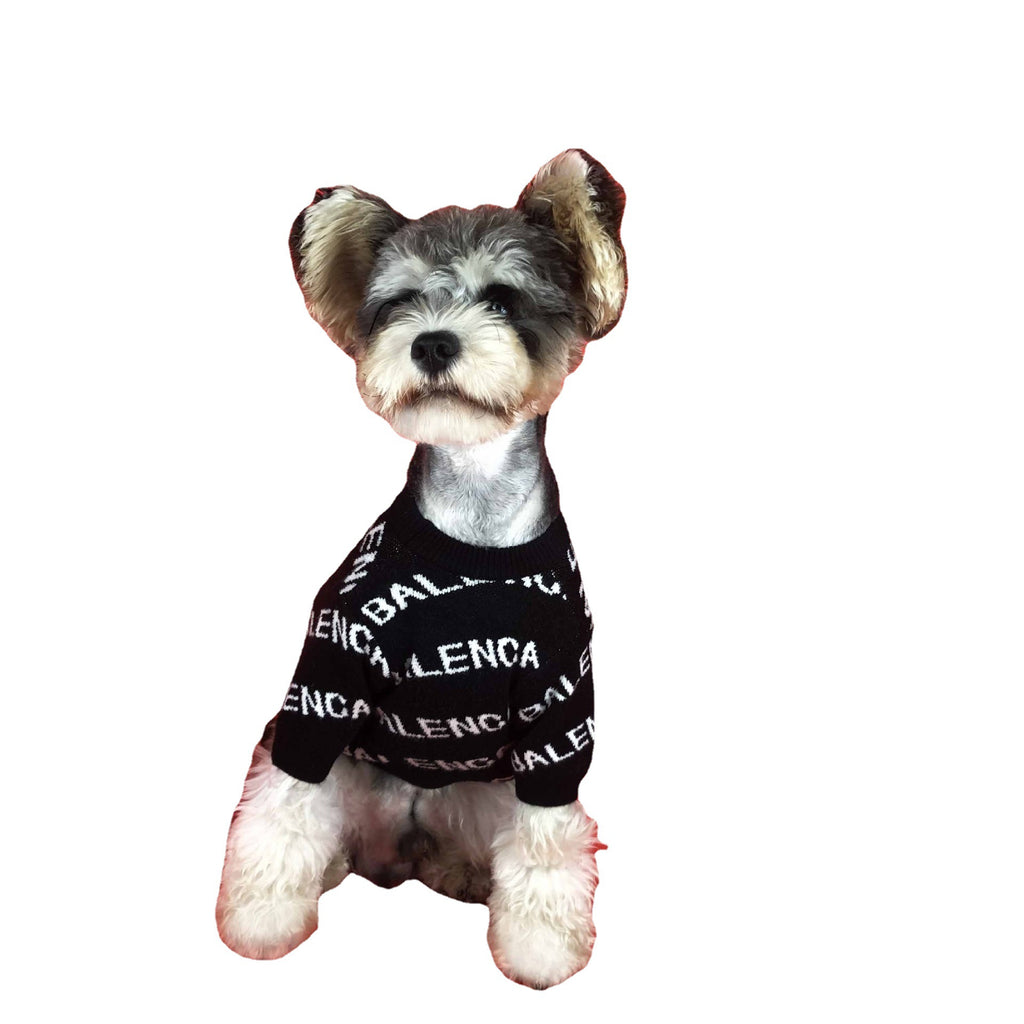 Hundepullover Frühlingsstrick schwarz/grün – Bild 5 | LuxeStyle