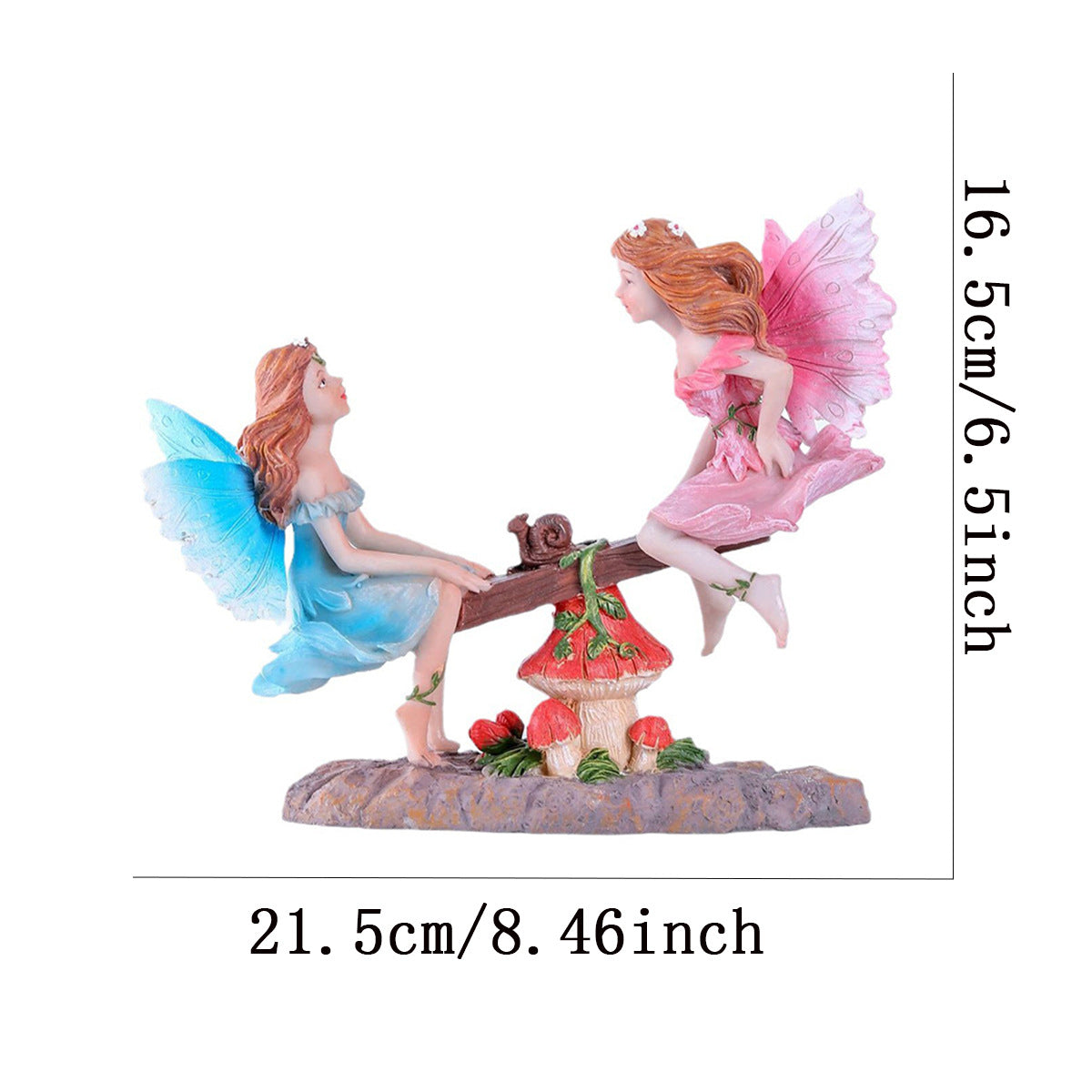 Gartenfee Wippe Harzfigur – Bild 6 | LuxeStyle
