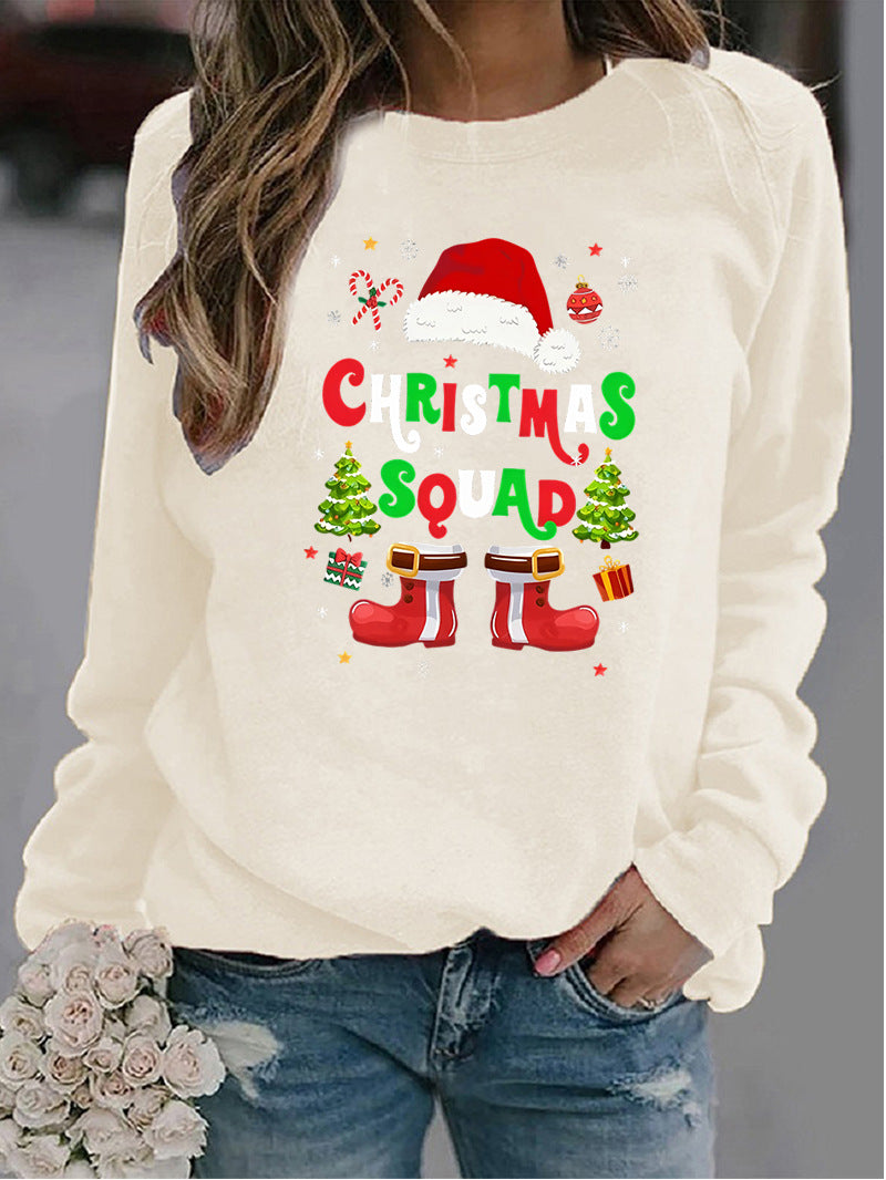 Weihnachts-Pullover für Damen mit Rundhals