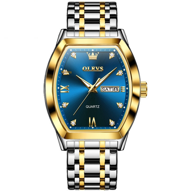 Quarz-Armbanduhr für Herren im Business-Stil