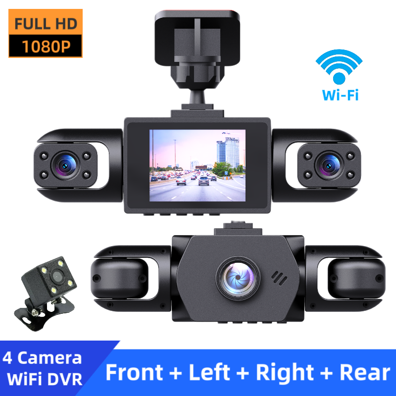 Allround-Dashcam mit 4 Linsen