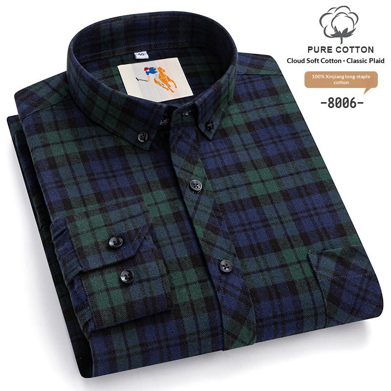 Herren Flanellhemd Kariert – Slim Fit – Bild 8 | LuxeStyle