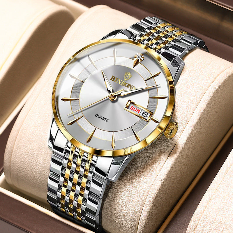 Wasserdichte Herrenuhr mit Leuchtzeigern | LuxeStyle