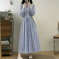 Elegantes A-Linien Hemdblusenkleid mit Karomuster