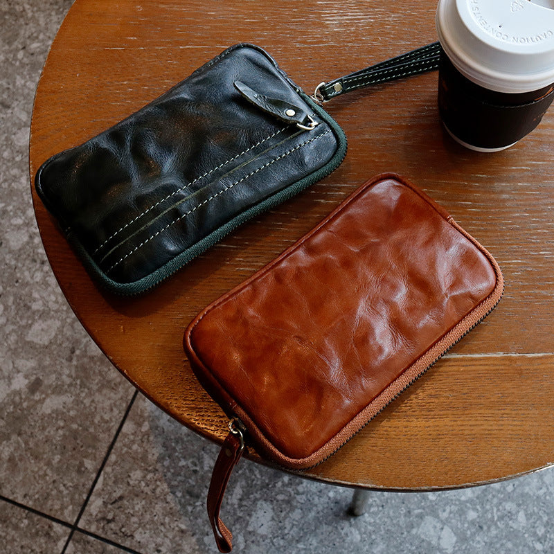Retro Leder Portemonnaie Clutch – Bild 8 | LuxeStyle