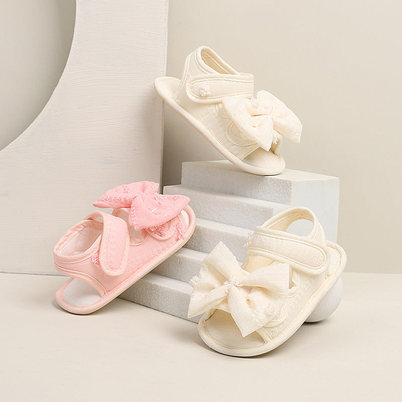 Koreanische Schleifen-Sandalen für Babys – Rutschfest & Atmungsaktiv