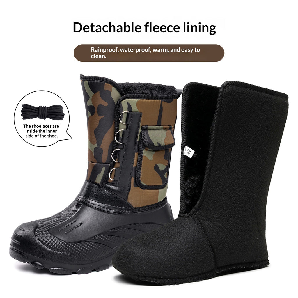Herren Winter-Snowboots mit Fleecefutter