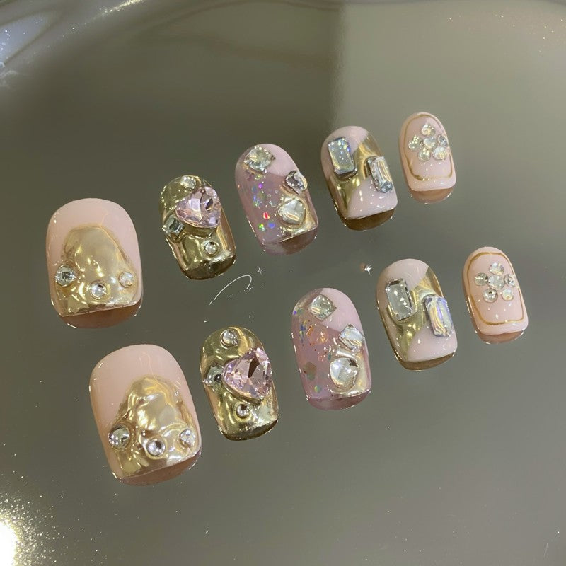 Baby Pink Kunstnägel zum Aufkleben – Bild 4 | LuxeStyle