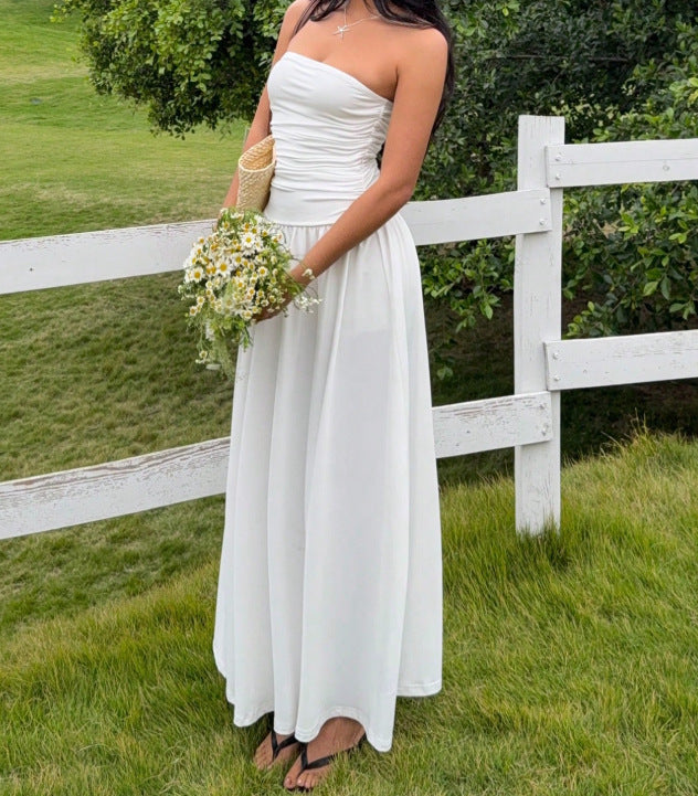 A-Linien Strandkleid mit Rockfalten – Bild 3 | LuxeStyle