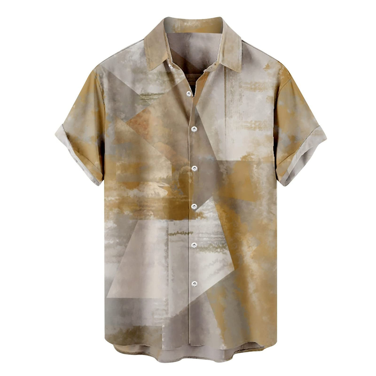 Kurzarm-Shirt mit 3D-Blumenprint für Herren – Bild 2 | LuxeStyle