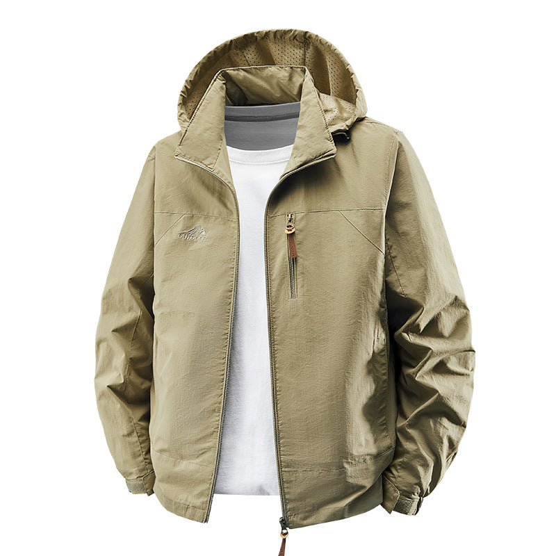Outdoor-Jacke für Herren mit Kapuze