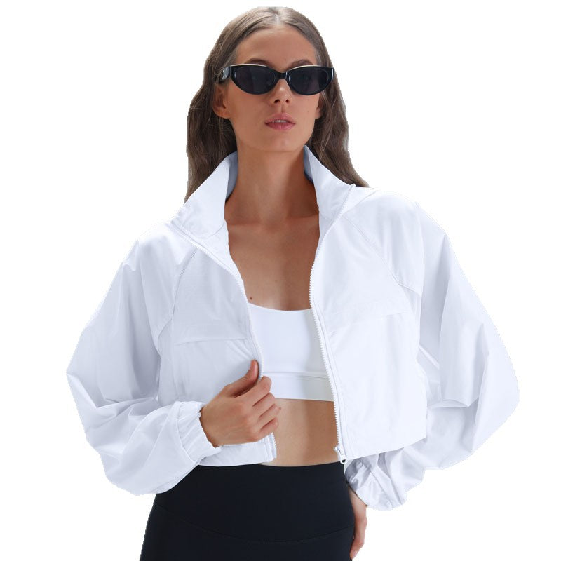 Damen Slim Fit Outdoor Fitnessjacke