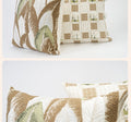 Kissen in Creme mit Pflanzen-Motiv, 45 × 45 cm | LuxeStyle