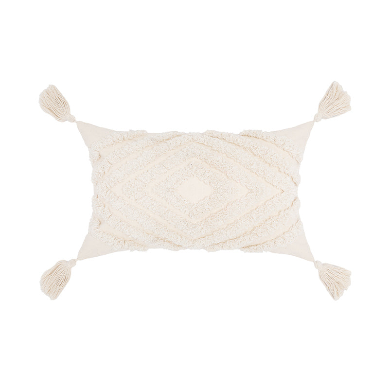 Boho Kissenhülle mit Quasten