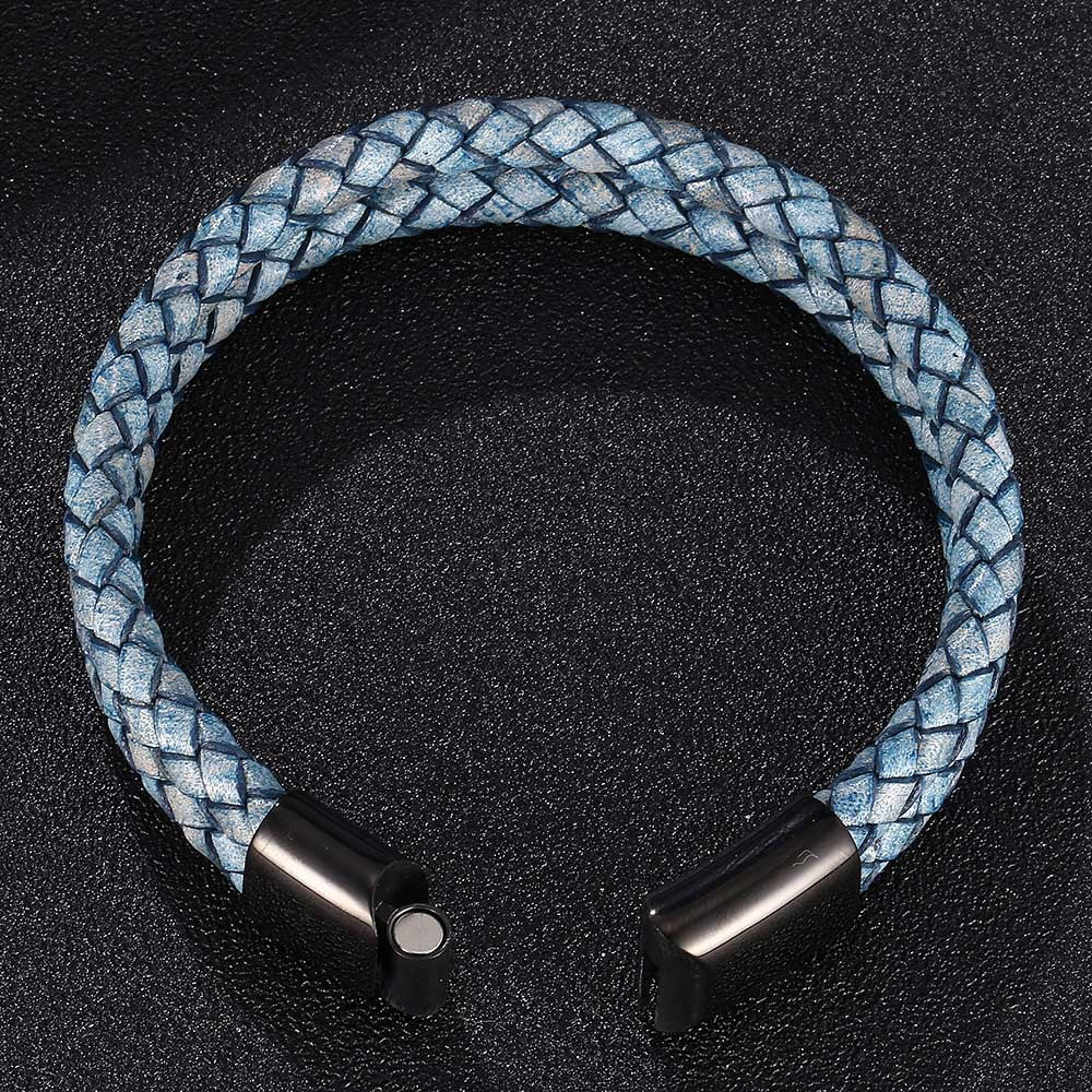 Vintage Lederarmband aus Edelstahl – Bild 8 | LuxeStyle