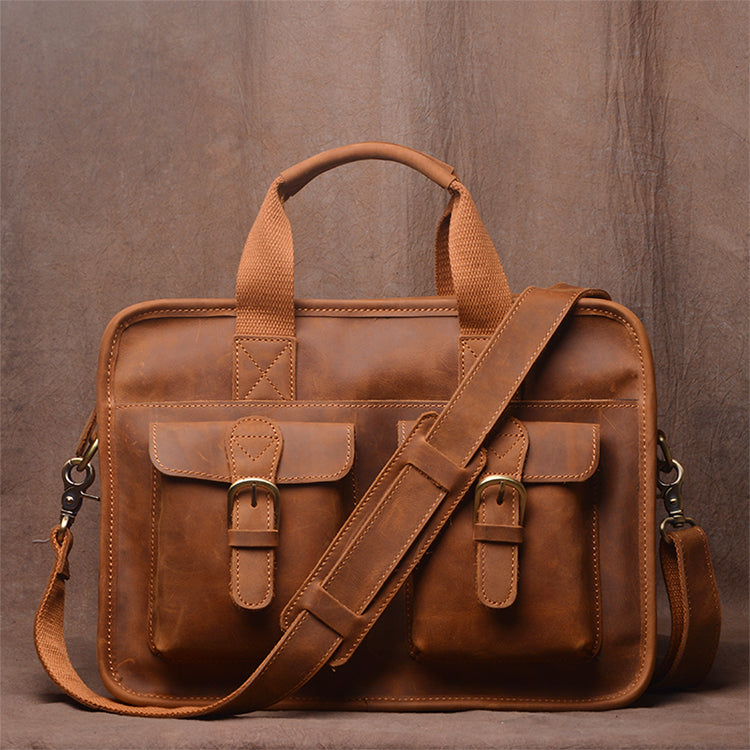Retro Aktentasche aus Rindsleder – Bild 11 | LuxeStyle