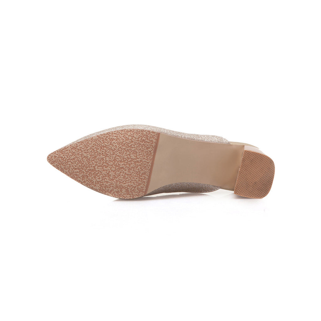 Bows & Pointed Toe Slippers mit Strass – Bild 4 | LuxeStyle