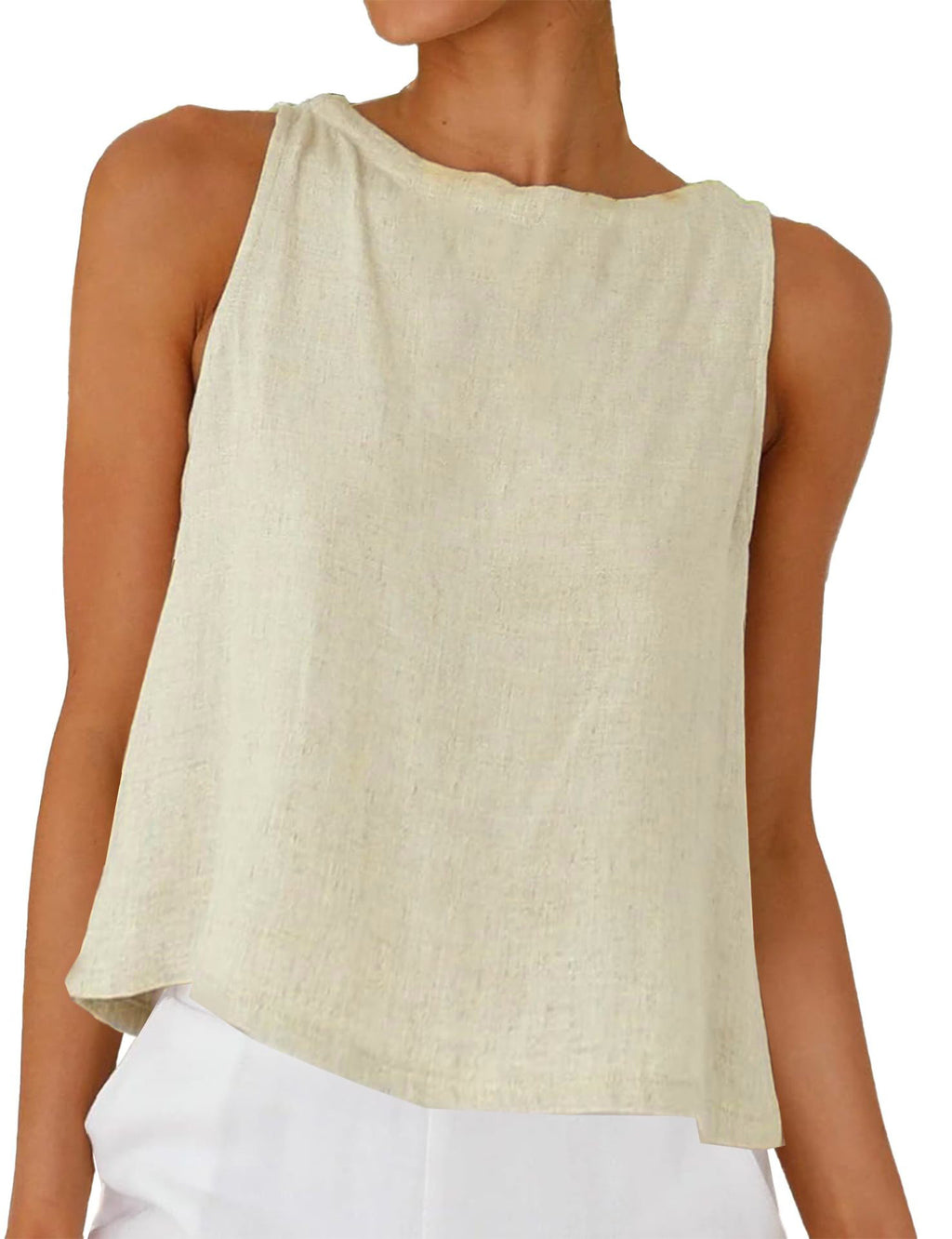 Damen Kurzbluse mit Rundhals und Knopfleiste
