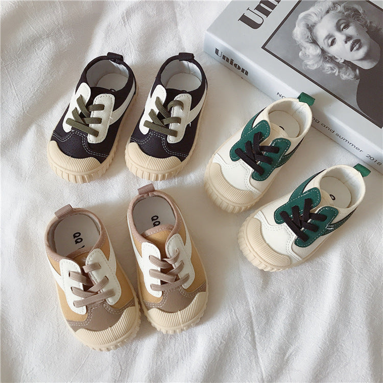 Weiche Kinderschuhe aus Canvas mit Rutschfänger