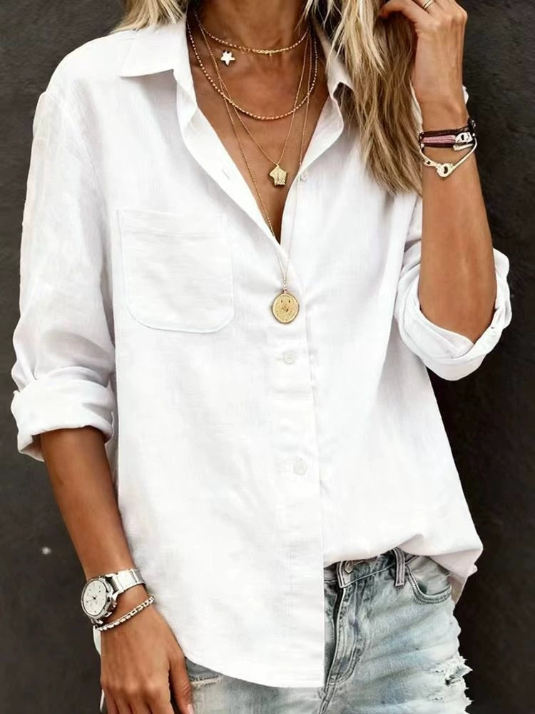 Cardigan aus Baumwolle mit Taschen – Bild 8 | LuxeStyle