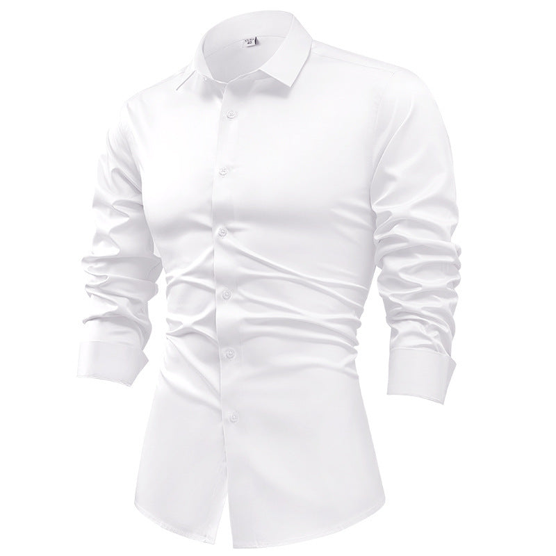 Satinlangarm Shirt Herren – Bild 14 | LuxeStyle