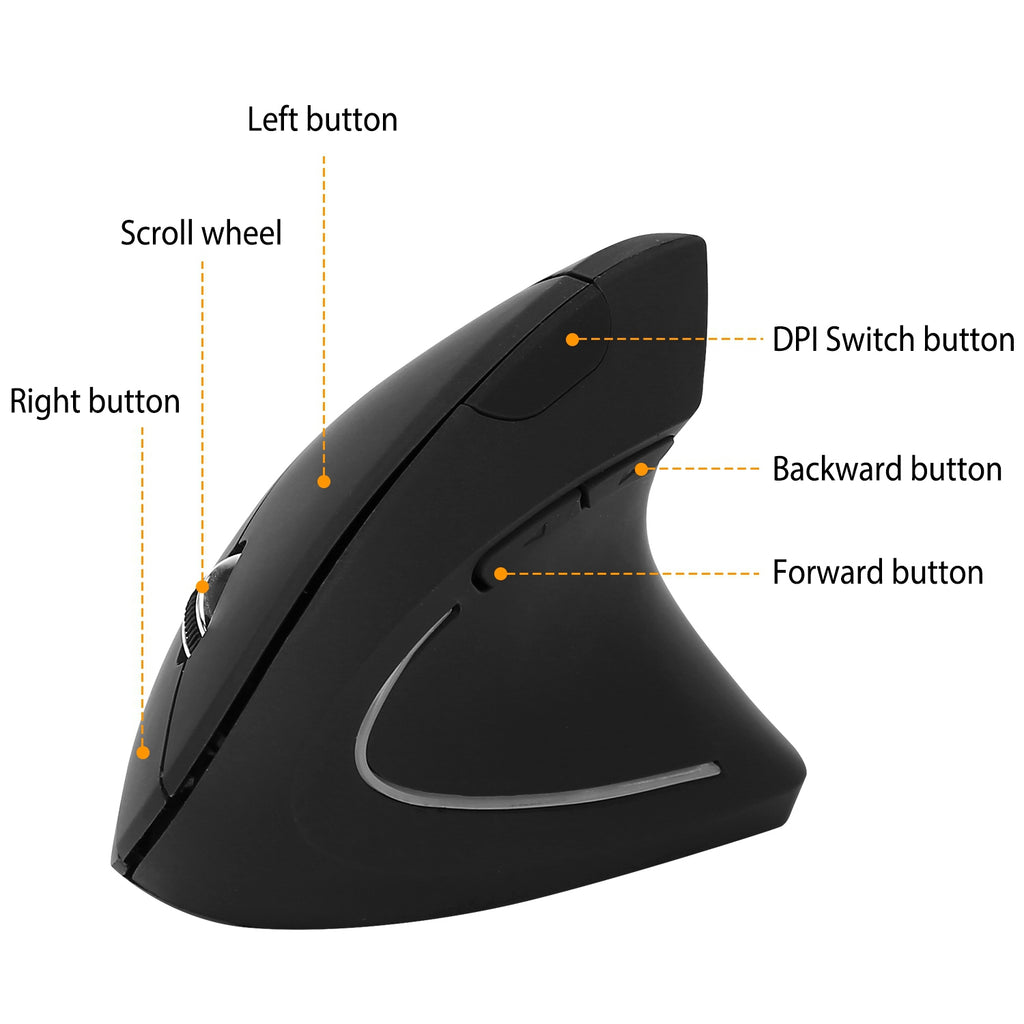 Ergonomische Vertikalmaus kabellos – Ansicht 6