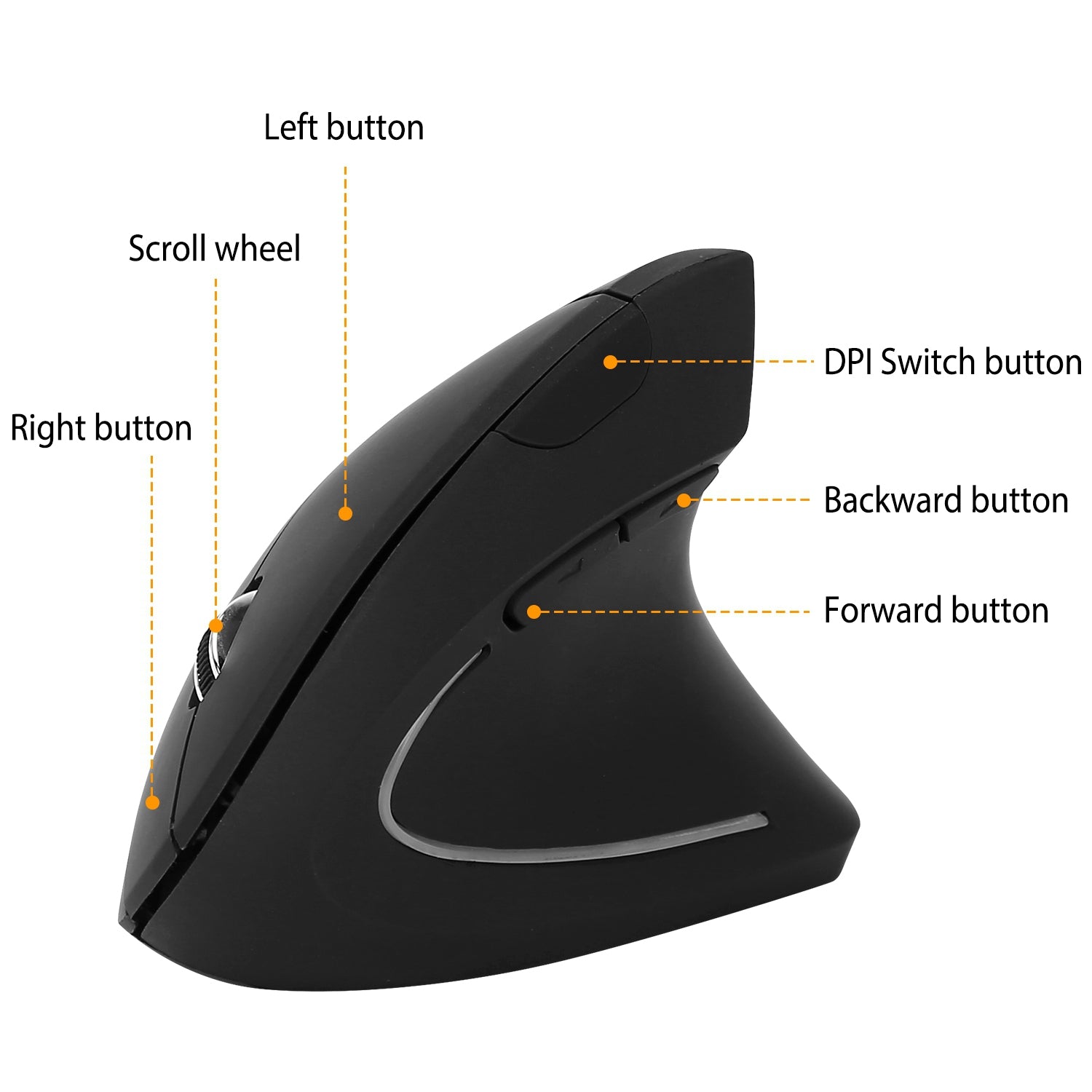 Ergonomische Vertikalmaus kabellos – Ansicht 6