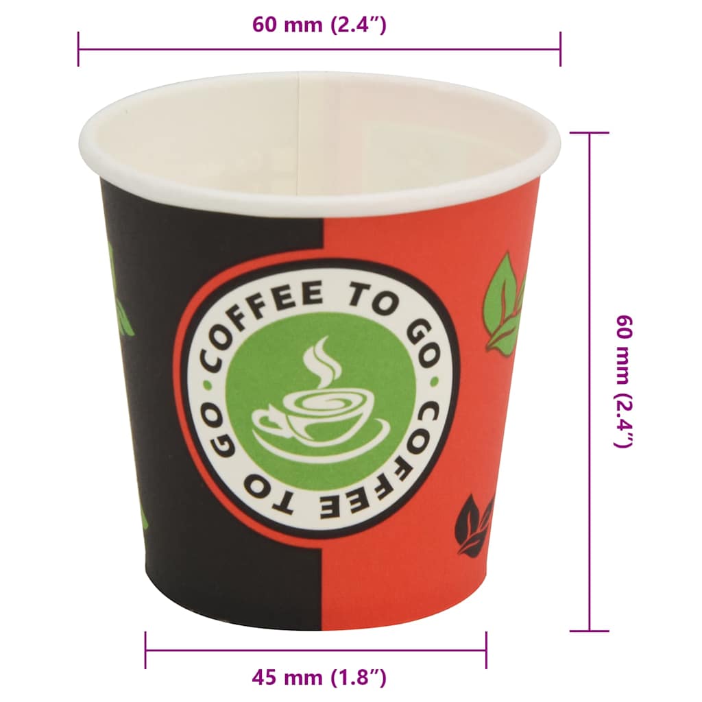 Einweg-Kaffeebecher, Karton, 120 ml, 1000 Stk.