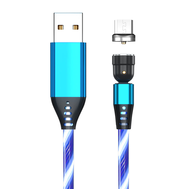 Magnetisches 3-in-1 Ladekabel mit LED-Licht
