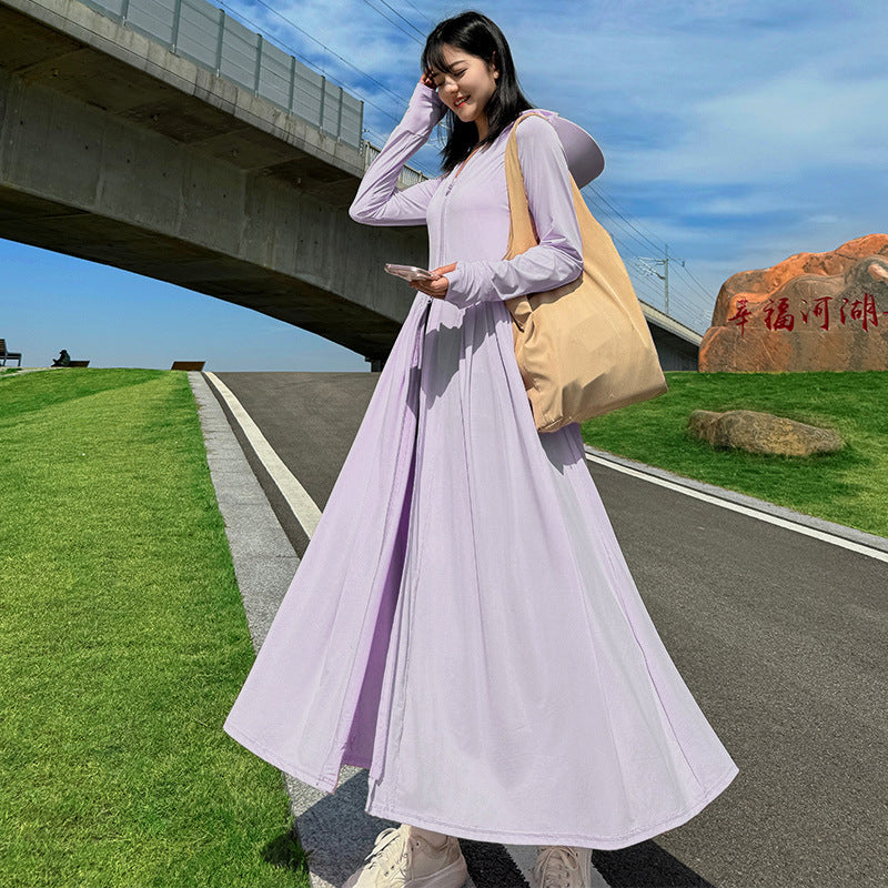 UV-Schutz Sommerkleid mit Taillenbetonung