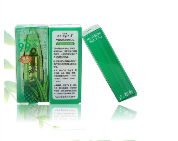 Farbwechselnde Lippenpflege mit Aloe Vera